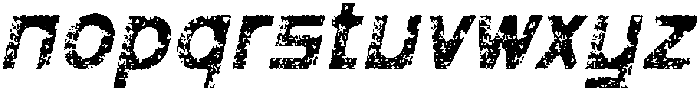 Blazhe Stamp Italic otf (400) Font LOWERCASE