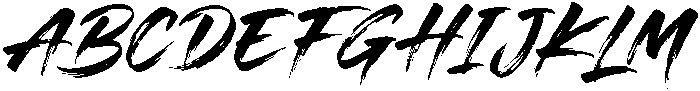 Blazing Hollow Regular otf (400) Font UPPERCASE
