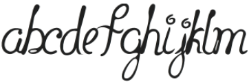 Blemish Regular otf (400) Font LOWERCASE