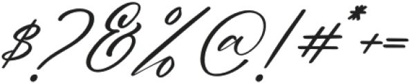 Blendaria Italic otf (400) Font OTHER CHARS