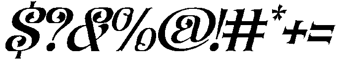 Blending Potential Italic otf (400) Font OTHER CHARS