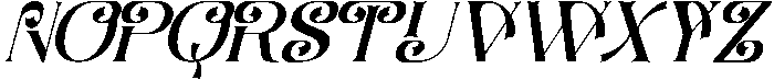 Blending Potential Italic otf (400) Font UPPERCASE