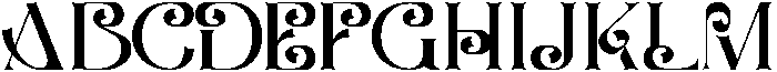 Blending Potential Regular otf (400) Font UPPERCASE