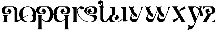 Blending Potential Regular otf (400) Font LOWERCASE
