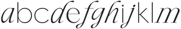 Blendix ExtraLightItalic otf (200) Font LOWERCASE