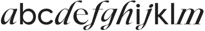 Blendix MediumItalic otf (500) Font LOWERCASE