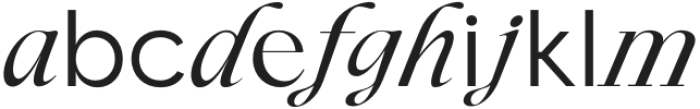 Blendix RegularItalic otf (400) Font LOWERCASE