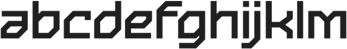 Blenger Tech Regular otf (400) Font LOWERCASE