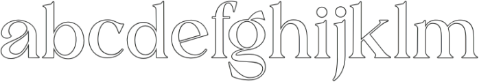 Blensit Regular otf (400) Font LOWERCASE