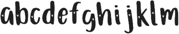 Bless Your Heart hearts ttf (400) Font LOWERCASE