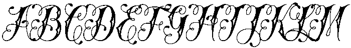 Blessed Regular otf (400) Font UPPERCASE