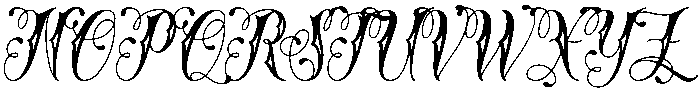 Blessed Regular otf (400) Font UPPERCASE