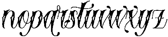 Blessed Regular otf (400) Font LOWERCASE