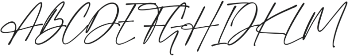 Blessed Signature otf (400) Font UPPERCASE