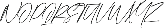 Blessed Signature otf (400) Font UPPERCASE