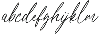 Blessed Signature otf (400) Font LOWERCASE