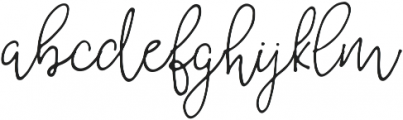 BlessedPrint Holiday ttf (400) Font LOWERCASE