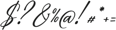 Blessing Blues Italic otf (400) Font OTHER CHARS