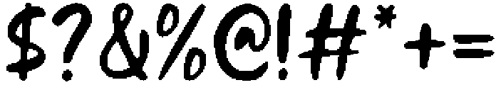 Blessing Whimsical Sans otf (400) Font OTHER CHARS