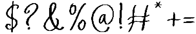 Blessing Whimsical Script otf (400) Font OTHER CHARS