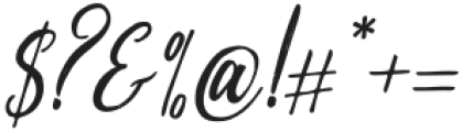 Blessinhet Italic Italic otf (400) Font OTHER CHARS