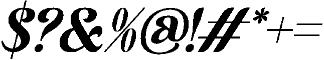 Blessyra Italic otf (400) Font OTHER CHARS