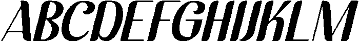 Blessyra Italic otf (400) Font UPPERCASE