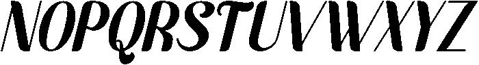 Blessyra Italic otf (400) Font UPPERCASE