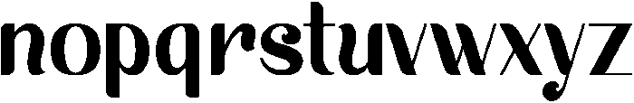 Blessyra otf (400) Font LOWERCASE