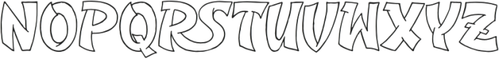 Bling Nioh Outline otf (400) Font UPPERCASE
