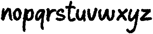 Blingkima Regular otf (400) Font LOWERCASE