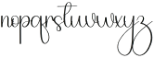 Blingston Regular otf (400) Font LOWERCASE