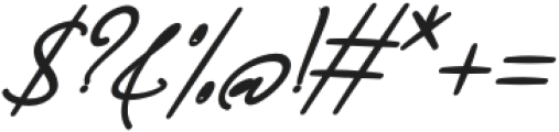 Blink Gaston Bold Italic otf (700) Font OTHER CHARS