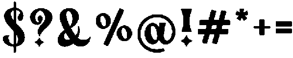 Blink Omega Regular otf (400) Font OTHER CHARS