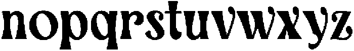 Blink Omega Regular otf (400) Font LOWERCASE