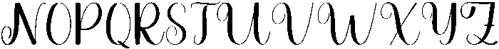 Blink Regular otf (400) Font UPPERCASE