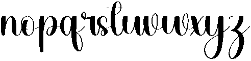 Blink Regular otf (400) Font LOWERCASE