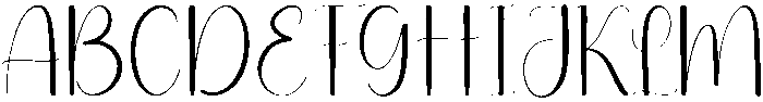 Blink Regular otf (400) Font UPPERCASE