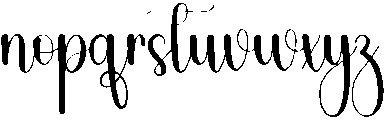 Blink Regular otf (400) Font LOWERCASE