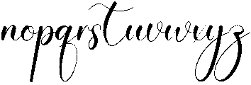 Blink Regular otf (400) Font LOWERCASE