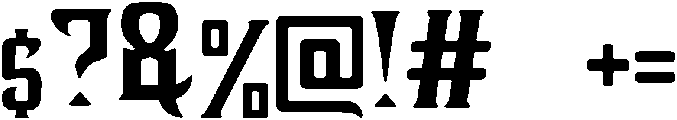 Blink Regular otf (400) Font OTHER CHARS