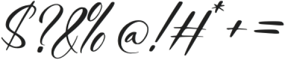 Blink Signature otf (400) Font OTHER CHARS