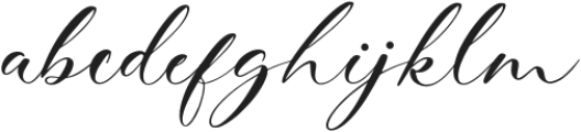 Blink Signature otf (400) Font LOWERCASE