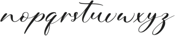 Blink Signature otf (400) Font LOWERCASE