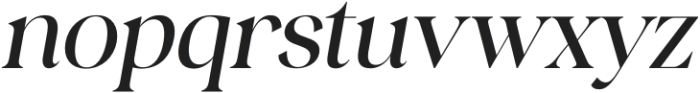 Blinkosta Italic otf (400) Font LOWERCASE