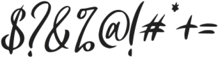 Blirythem Italic otf (400) Font OTHER CHARS
