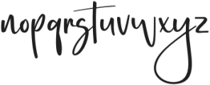 BlissSerenity-Regular otf (400) Font LOWERCASE