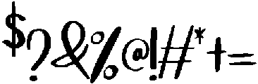 Blissara Regular otf (400) Font OTHER CHARS