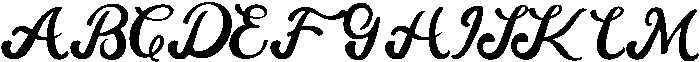 Blissara Regular otf (400) Font UPPERCASE
