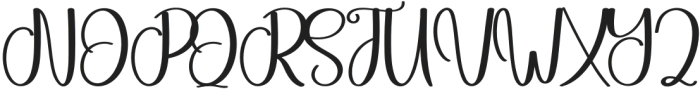 Blissful Father Regular otf (400) Font UPPERCASE